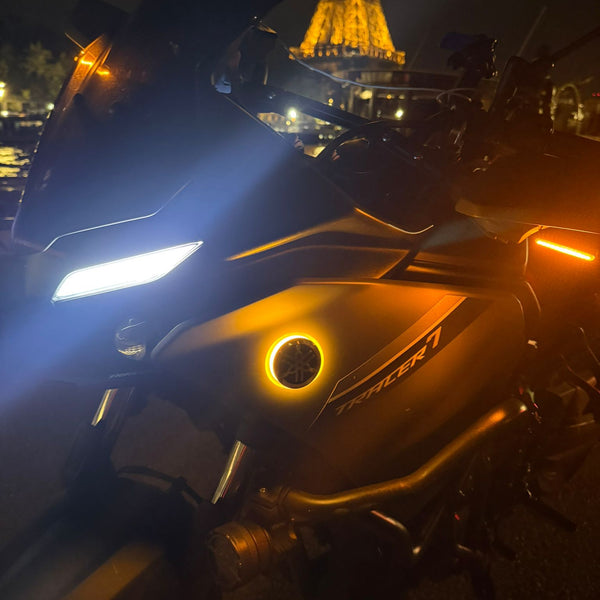 LED 50 mm – Jaune & Blanc – Compatible YAMAHA