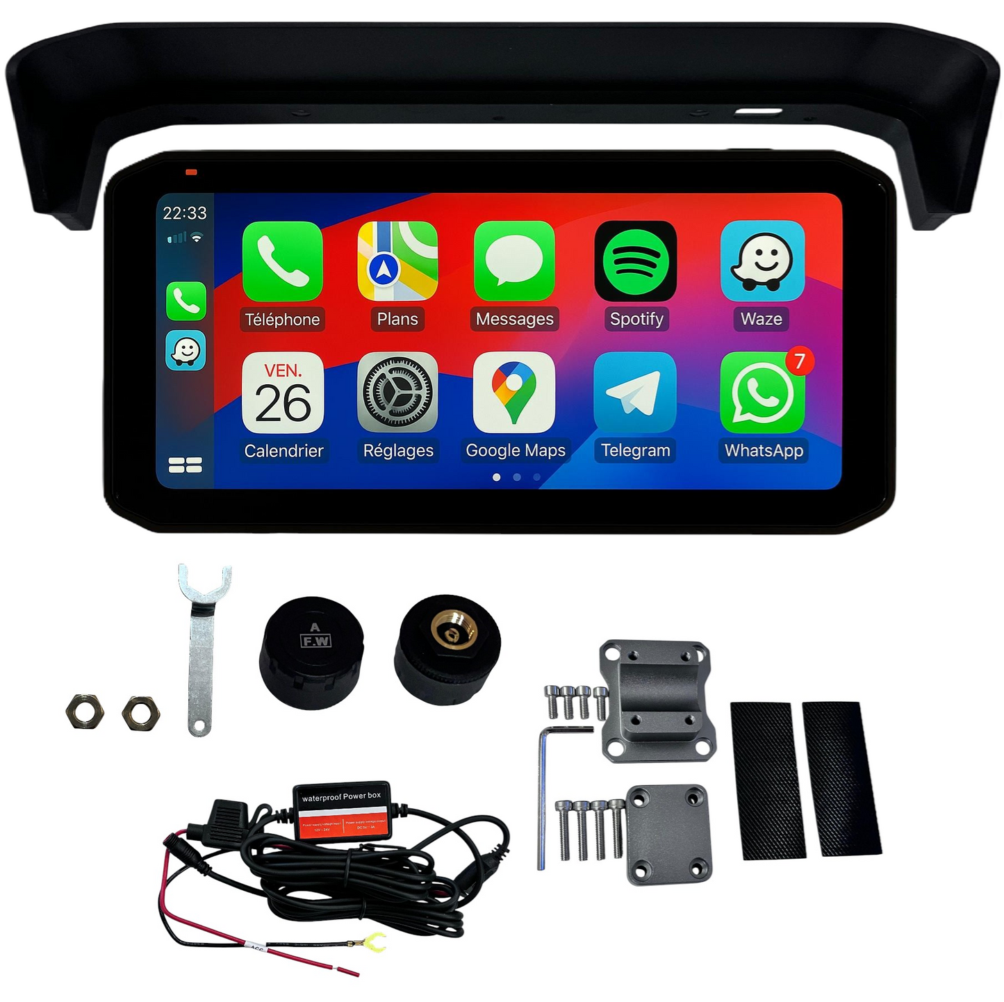 Écran Edge 6,3" CarPlay / Android Auto