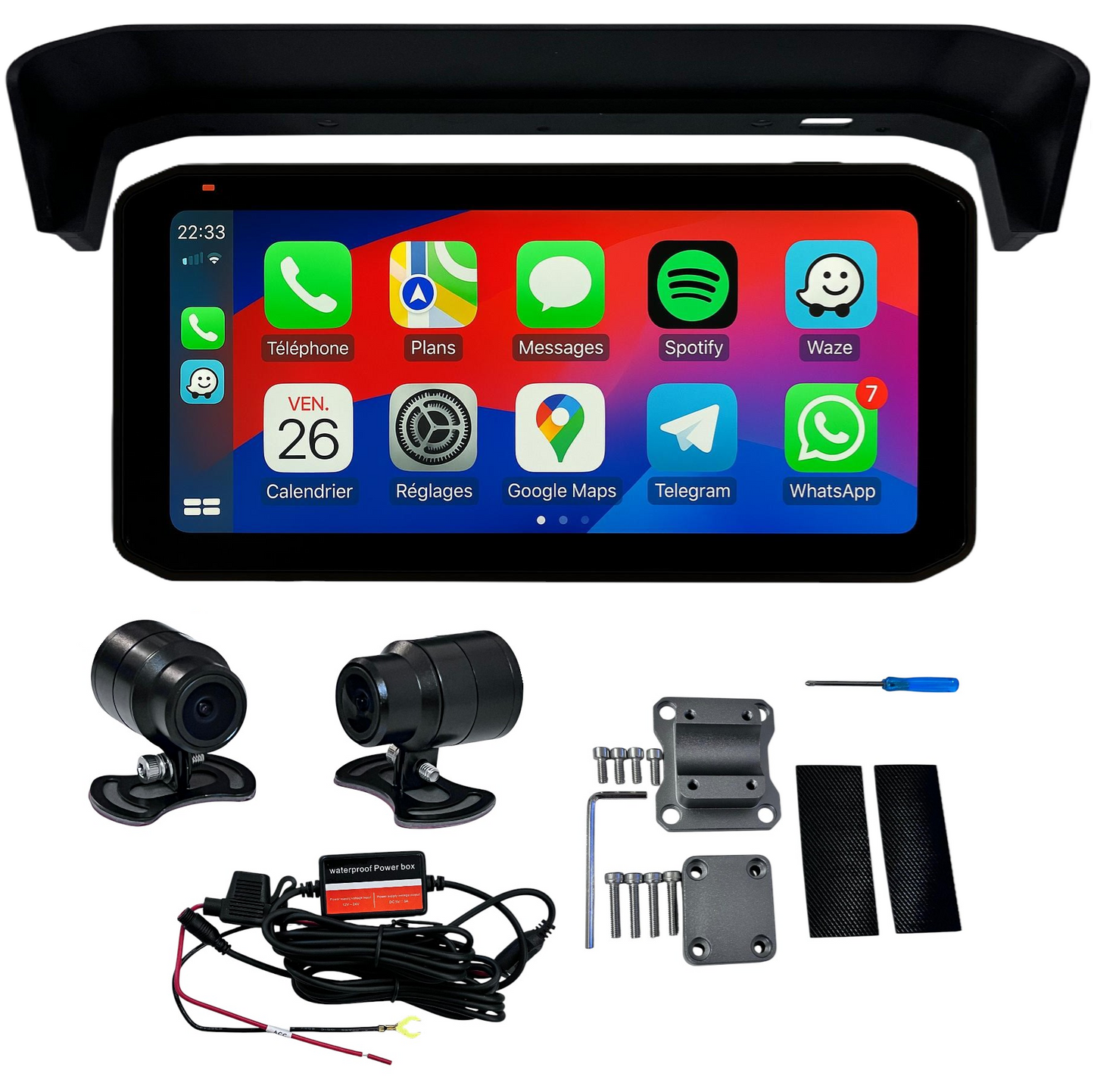 Écran Edge 6,3" CarPlay / Android Auto