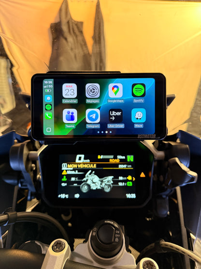 Écran Blaze 6,25” pour motos BMW – CarPlay & Android Auto