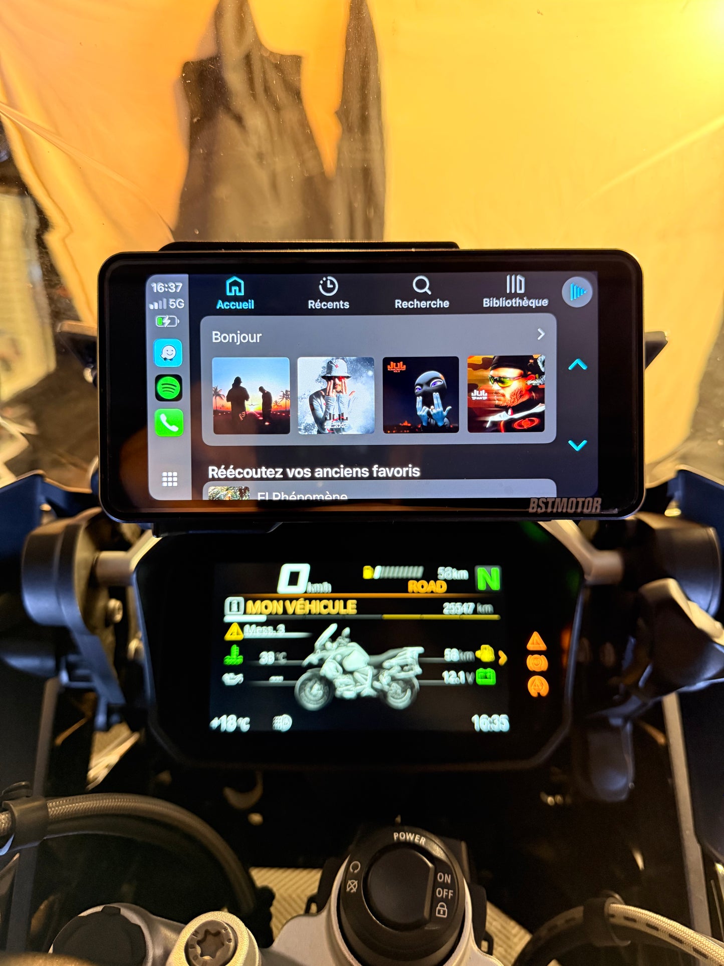 Écran Blaze 6,25” pour motos BMW – CarPlay & Android Auto