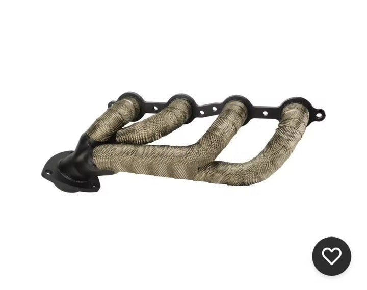 Bande Thermique Échappement Haute Qualité Beige 5m 1000°C + 3 Attaches Inox