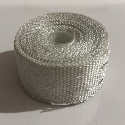 Bande Thermique Échappement Haute Qualité Beige 5m 1000°C + 3 Attaches Inox